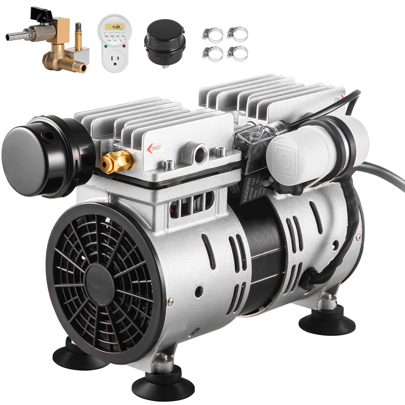 Pond Air Aerator Compressor With Timer For Deep Water Circulation_voghion.com